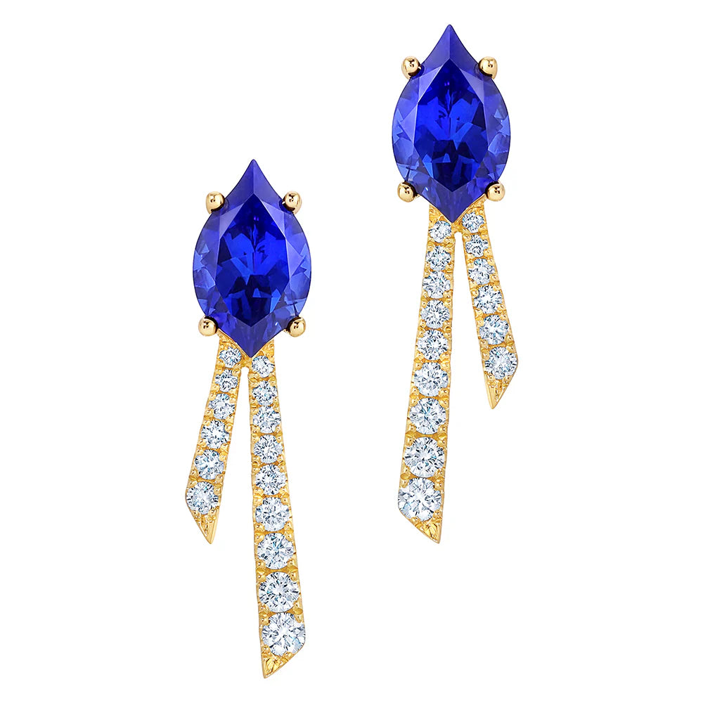 Blue Sapphire Earrings CE4911YBS